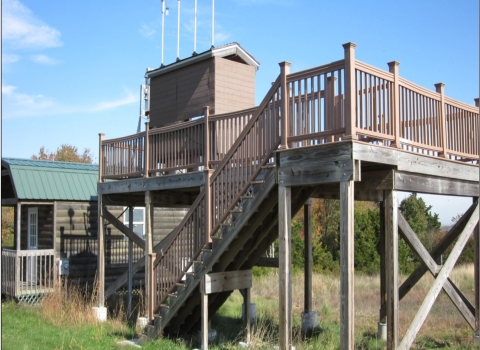 Air Quality Monitoring Station at Edwin B. Forsythe NWR