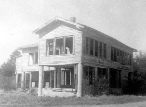 Third Wakulla Beach Hotel as it was when the land was acquired by the St. Marks NWR. Photo from the 1950's