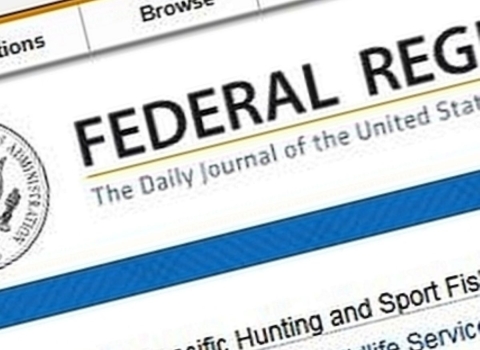 A snippet of the logo of the Federal Register