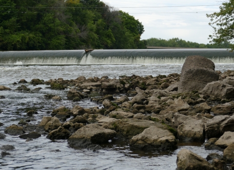 Pinicon Ridge Park Dam in Iowa