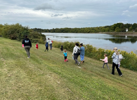 Nature walk on the Wallkill River NWR